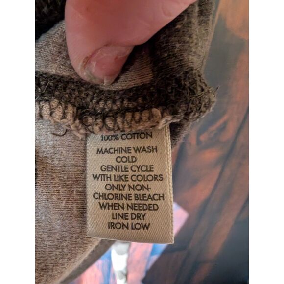 Calvin Klein Long Sleeve Brown Stripe Men's Shirt Size XL Preppy Casual Fall - Picture 5 of 5